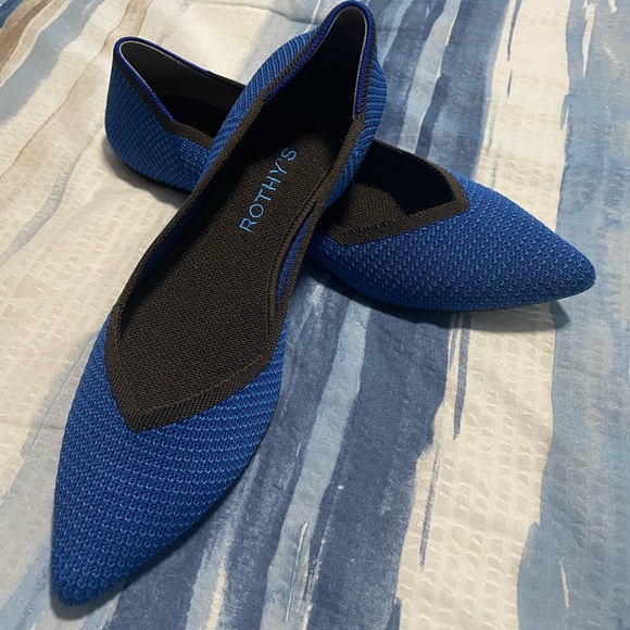 Rothys The Point in Blue, Brown - Picture 2 of 6